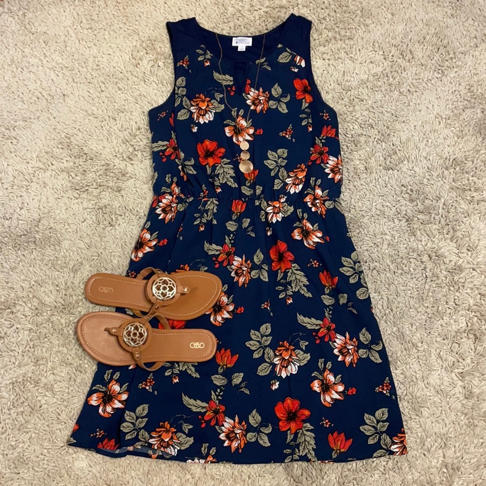 Market & Spruce - Navy Floral Dress